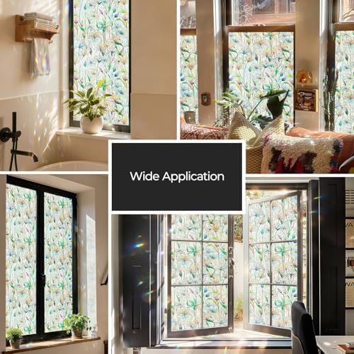 ADD.HERES Rainbow Window Privacy Film, Stained Glass Cling, 17.5" x 78.7" - Image 6