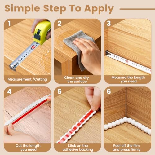 Flexible Molding Trim Peel and Stick,14.7FT Wall Molding Trim Peel and Stick Roll Flexible DIY Decorative for Bathroom Mirror Frame Border Backsplash Ceiling Cabinet TV Wall Edge(14.7ft /15 mm White) - Image 5