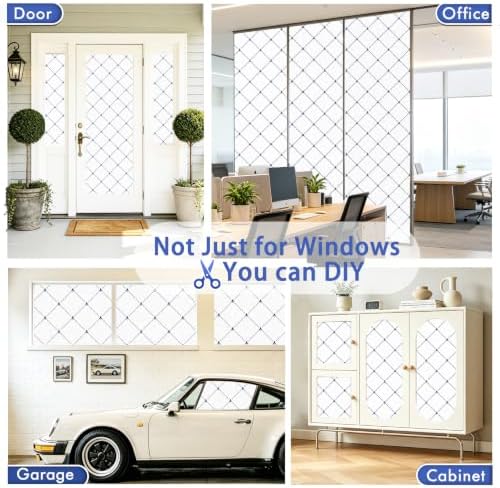 SOMWISE Frosted Window Privacy Film, Day and Night, Static Cling,17.5X 78.5 - Image 6