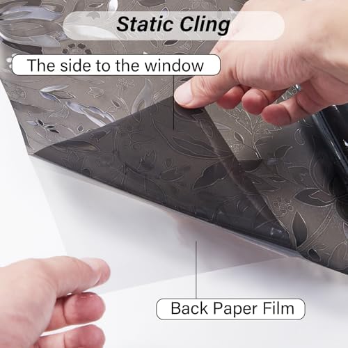 LEMON CLOUD Window Privacy Film, Stained Glass Window Cling, 35.4″ x 78.7″ - Image 7