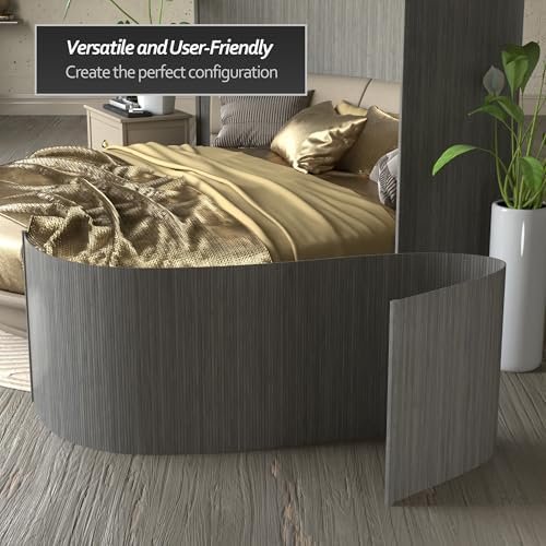 Red Lantern 2 ft. Short Bamboo Wave Screen - Grey - Image 6