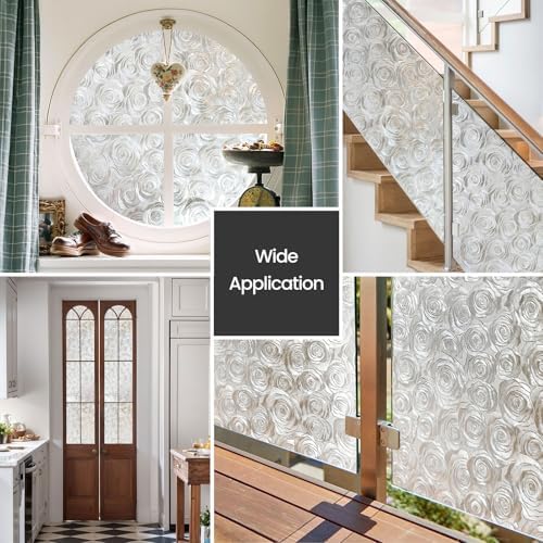 ADD.HERES Window Privacy Film, Glass Decorative Static Cling, 17.5" x 78.7" - Image 6
