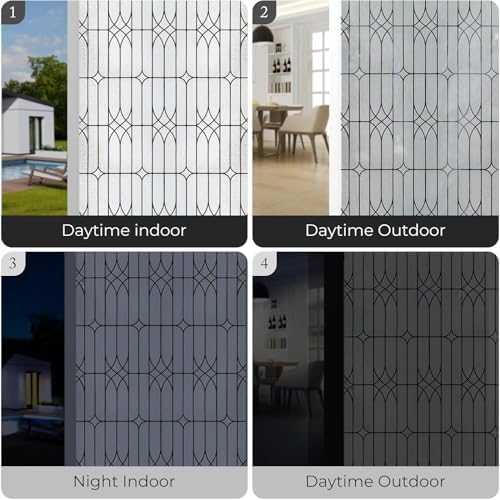 ADD.HERES Window Privacy Film, Glass Decorative Static Cling, 29.5" x 78.7" - Image 6