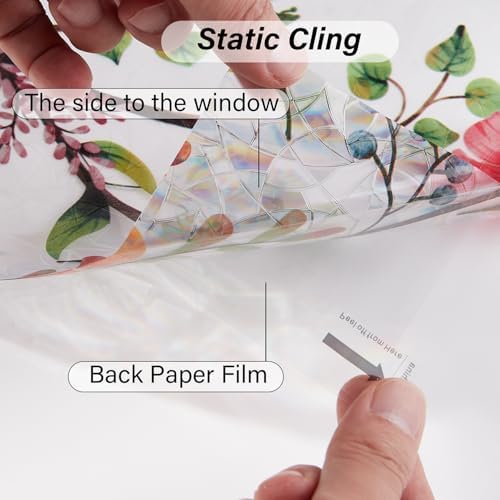 Ranzdn Window Privacy Film, Stained Glass Static Cling, 17.5" x 78.7" - Image 6