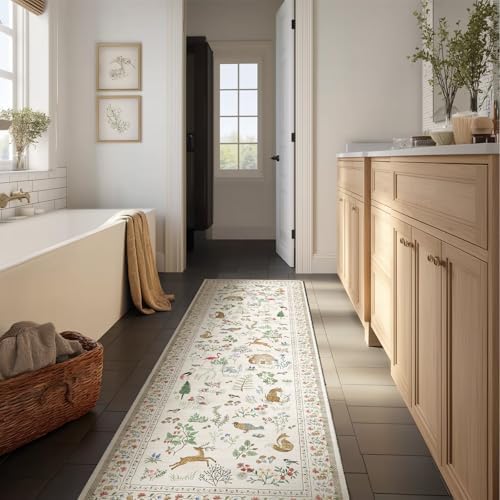 Machine Washable Kitchen Runner Rugs: 2'x6' Hallway Runner Rug Non Slip Low Pile Stain Resistant Soft Carpet Runners for Hallways Indoor Entryway Kitchen Laundry Room Beside Farmhouse - Image 6