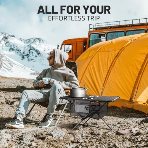 Zune Lotoo Portable Camping Side Table Folding Small Beach Table Foldable - Image 6