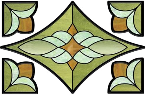 ADD.HERES Stained Glass Window Film, Window Film Decorative, 11.8" x 15.7" - Image 6