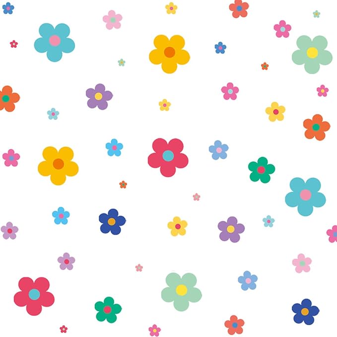 Arawat 9 Sheets Wall Stickers & Murals for Bedroom Living Room Bathroom Kitchen Flower Wall Decals Peel and Stick Floral Wall Decals Art Decor for Walls Boho Decorative Wall Stickers - Image 8