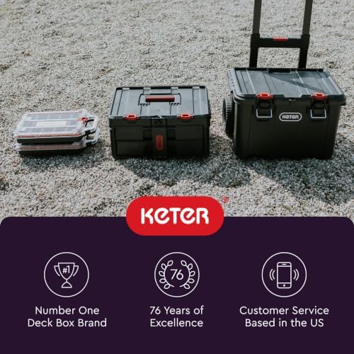 Keter Stack N Rolling Tool Box Modular Storage System 4 Piece - Image 6