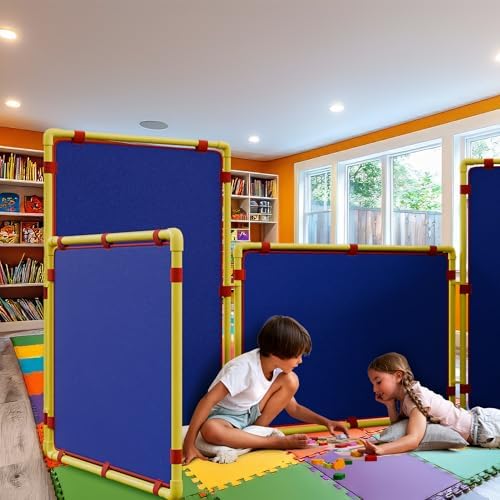Classroom Divider for Room Separation - Legs Included & Reduce Noise - Play Panels for Kids - Classroom Dividers Partitions for Kids Room Divider for Kids - Room Divider Panel Playpanel Red - Image 7