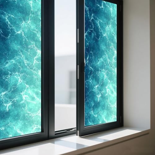 IVN Stained Glass Window Film 17.7x39.3 inch Decorative Window Privacy Film - Image 7