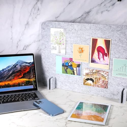 Fabbay10 Pcs Acoustic Desk Divider Desk Partition for Students, Sliver Gray - Image 7