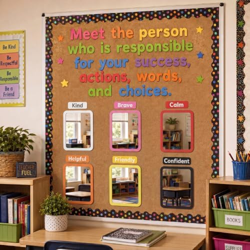 Dandat 10 Pcs 6x4 Shatter Proof Unbreakable Kids Mirrors, Bright Colors - Image 6