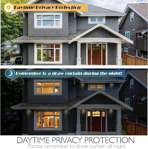 HIDBEA One Way Privacy Window Film,Heat Blocking, Black,41.3in x 6.5ft - Image 6