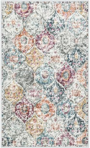 Lahome Moroccan Small Washable Area Rug, 3x5 Rug for Bedroom Living Room - Image 6