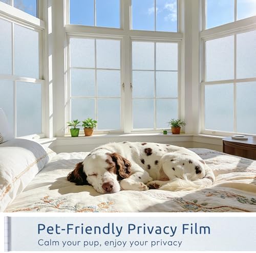 rabbitgoo Frosted Glass Window Privacy Film, No Glue, 29.5" x 157.4" - Image 7