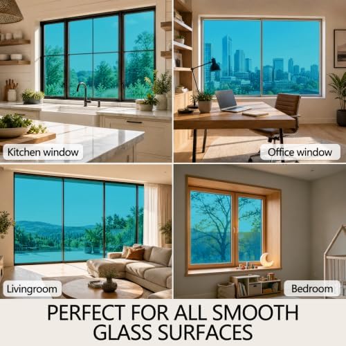 FILMGOO One Way Privacy Window Film Static Cling Mirror Tint 35.4Inx6.5Ft - Image 6