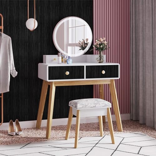 Black Grasscloth Peel and Stick Wallpaper Texture Contact Paper A Set of 15.7" X 1200" Self-Adhesive Linen Removable Wallpaper Cabinets Counter Top Liners - Image 6