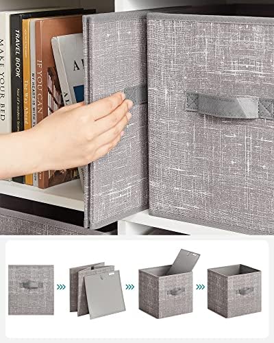 SONGMICS Storage Cubes, Set of 6, 11-Inch Foldable Closet Organizers - Image 6