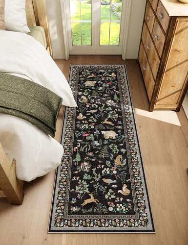 Machine Washable Kitchen Runner Rugs: 2'6"x8' Hallway Runner Stain Resistant Non Slip Low Pile Soft Carpet Runners for Hallways Indoor Entryway Kitchen Living Room Bedroom Bathroom Farmhouse - Image 6