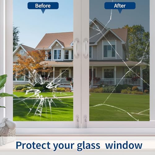 Bloss One Way Privacy Window Film Reflective Window Privacy Film for Glass One Way Mirror Window Film for House Window Tint Anti UV Heat Reflective Windows Films for Home/Office,29.5" x 78.7"Silver - Image 6