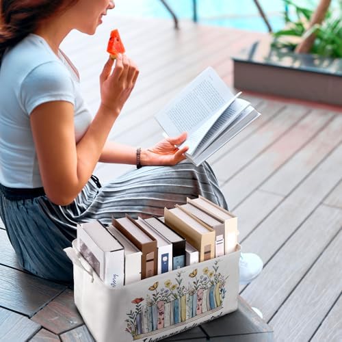 Marsui 1 Pcs TBR Basket Book Bin I Have No Shelf Control, Fresh Color - Image 6