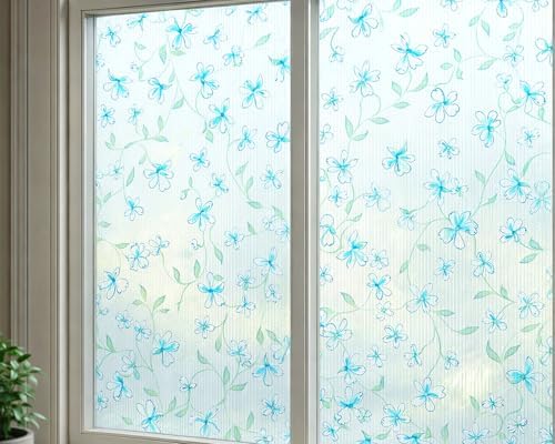 Spring Floral Window Film Privacy Static Cling Anti UV 17.5x78.7in - Image 6