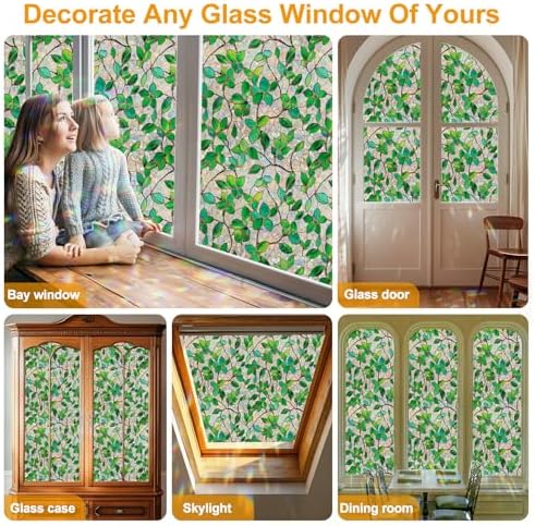 Rainbow Stained Glass Window Privacy Film Static Cling35.4x78.7in - Image 6