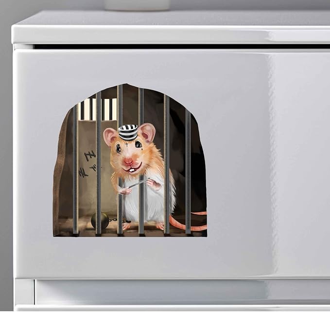 Mouse Reading Book, Wall Decor Sticker Decal, Kids Room, Classroom, Home, Bedroom, Bookcase, Book Lover, of Mice and Men, Children, Adorable, (Mouse Trap) - Image 9