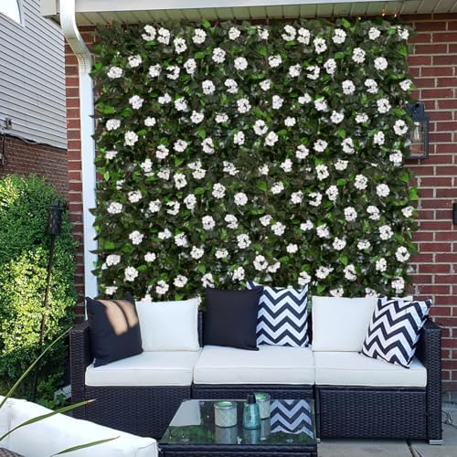 Expandable Fence Privacy Screen for Balcony Patio Outdoor,Decorative Faux Ivy Fencing Panel,Artificial Hedges - Image 7