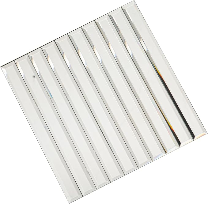 Lovdeco Peel and Stick Mirror Strip Tile, 1.2 x 12 Inches Mirror Tiles for Kitchen Backsplash and Bathroom Wall (5 Pieces, 5 SQ.FT.) - Image 7