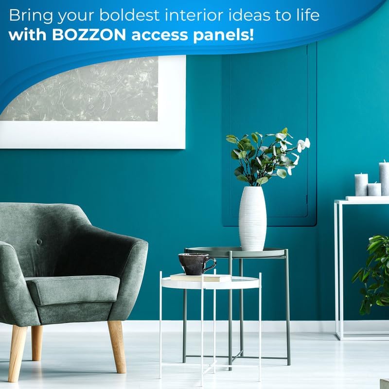 BOZZON Access Panel for Drywall - 14 x 29 in - Wall Hole Cover - Access Door - Plumbing Access Panel for Drywall - Heavy Durable Plastic White - Image 6