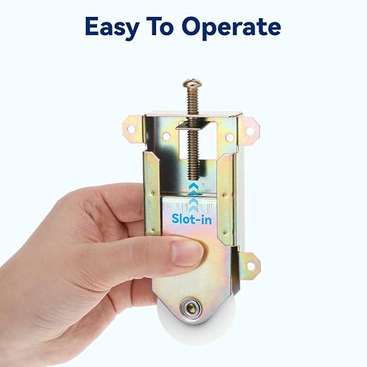 4 Pcs Sliding Mirror Closet Door Roller Wheels Replacement Assembly - Image 7