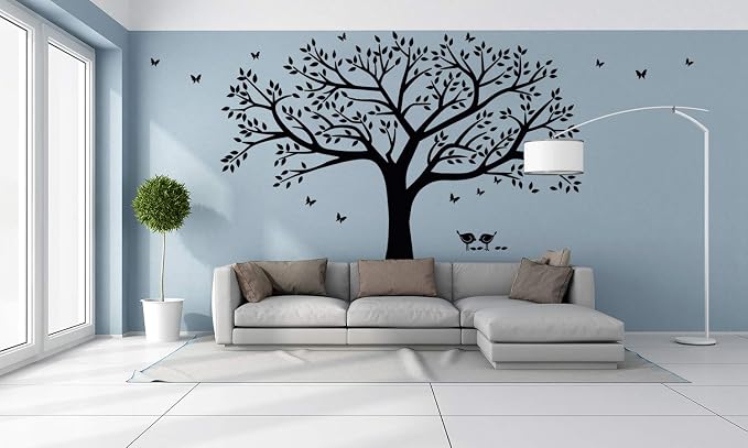 Giant Family Photo Tree Wall Decal Wall Sticker Vinyl Mural Art for Home Decor Room Decor (Black) - Image 7