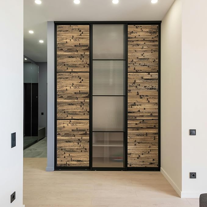 Art3d 48 x 96 in Pole Wrap Natural Bamboo Wall Panel, 2-Pack, Dark Burned | Renewable Raw Board, Waterproof, No Emission, Wear-Resistant, Freely Cuttable, Stylish Wall Decor for Bedroom and Office - Image 9