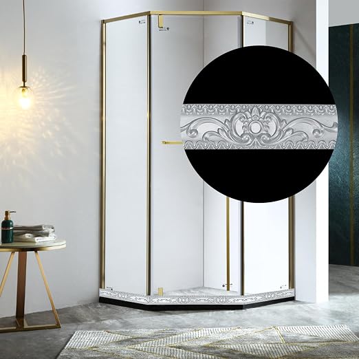Flexible Wall Trim, Self Adhesive Peel and Stick Molding, Cabinet Border, Mirror Frame Trim (Silver) - Image 7