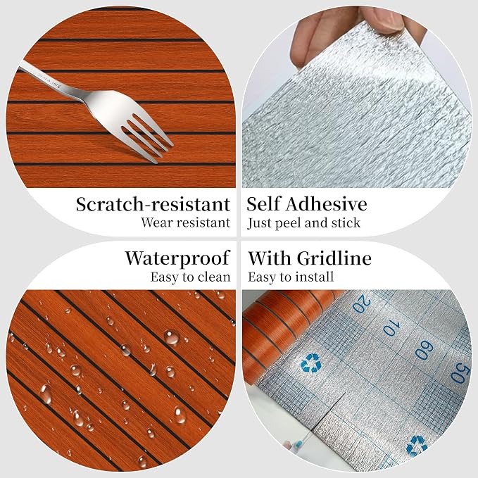 3D Brown Wood Wall Panels Acoustic Slat Wall Paneling 23.62" x 110.24" | Peel and Stick Wood Panels Self Adhesive Flexible Soundproof Wooden Slats for Bedroom Living Room Workshop Wall Decor - Image 9