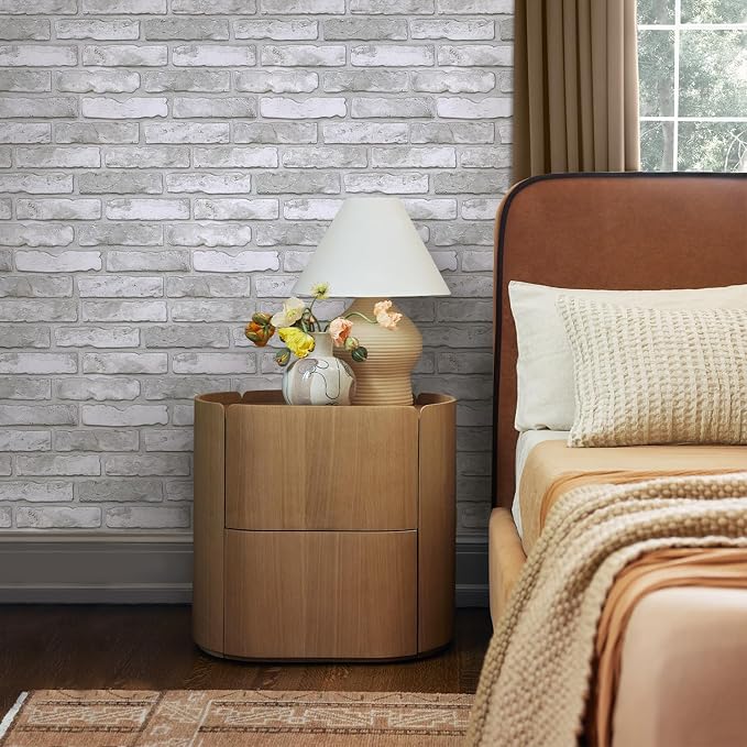 Commomy 3D Peel and Stick Faux Brick Wall Panels | Ultralight Thin PVC Fake Brick Wallpaper Tiles Wall Covering for Home Office,Living Room Quick DIY Wall Decor(12.92 sq.ft) - Image 9