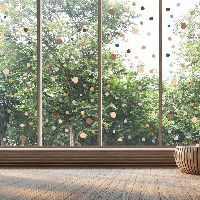 TaoBary 15 Sheet 300 Pcs Irregular Polka Dot Boho Wall Decals,Boho Color | Removable Modern Vinyl Boho Wall Stickers Terrazzo Pattern for Playroom Bedroom - Image 7