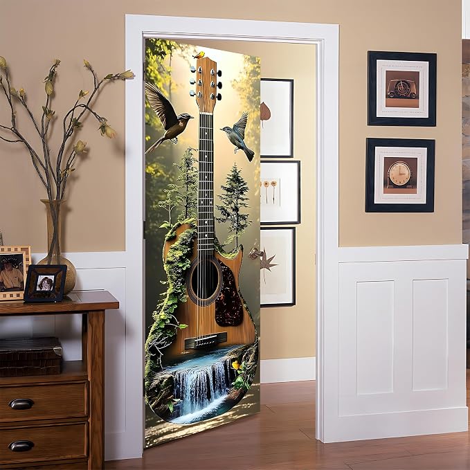 3D Door Stickers, Peel and Stick Wallpaper ,Self-Adhesive Mural PVC Waterproof Wall Poster for Home Decor30.3 W x 78.7" H - Image 7