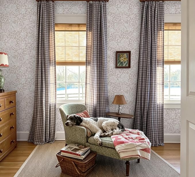 Heroad Beige Floral Peel and Stick Wallpaper William Morris Contact Paper | Vintage Botanical Wall Paper for Bedroom,17.3''x78.7'',Cottage,Neutral,Removable Self Adhesive Vinyl Roll for Laundry,Nursery - Image 9