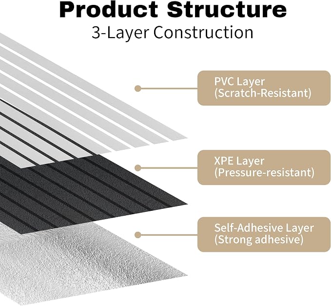 3D Wall Panels, Wood Grain Surface Peel and Stick, 19.7" x 118.1" | Self-adhesive wall panels peel and stick format works as peel and stick wallpaper for smooth indoor surfaces - Image 7