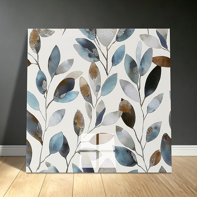 20pcs Marble Peel and Stick Shower Wall Panels 11.8"x11.8" | (Total 19.4 Sq.Ft.) Botanical Leaves,Waterproof,Backsplash Tile,Stick on Wall,for Bathroom,Bedroom,Kitchen - Image 9