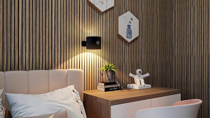 Wall Panels for Interior Wall Decor | Self Adhesive Sound Absorbing Planks | Acoustic Wood Slat Wall Panels (Classic Walnut) - Image 9