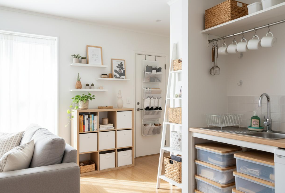 How to Add Storage to a Small Apartment Without Drilling Into Walls