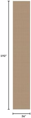 KOZYFLY Boho 3x16 Runners Rugs for Hallway, Extra Long Washable Runner Rug, Woven Non Slip Kitchen Runner, Cotton Entryway Rug, Floor Carpet for Entry, Aisle, Hall, Orange Beige/Tan/Brown - Image 2