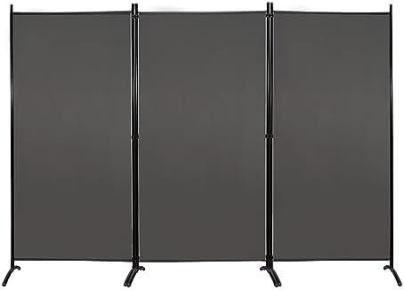 MAYOLIAH 3 Panels Room Divider Partition 6ft Tall Folding Privacy Screen by MayoliahHome