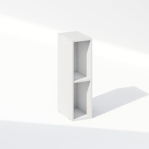 Furinno Reed 2-Tier Closet Organizers and Storage, Closet Organizer, Open Shelf Closet Storage, for Wardrobe, Bedroom, Living Room, 6-Inch Width, White - Image 4