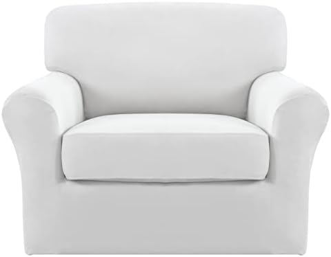 Easy-Going 2 Pieces Stretch Sofa Slipcover for Armchair Washable by Easy-Going