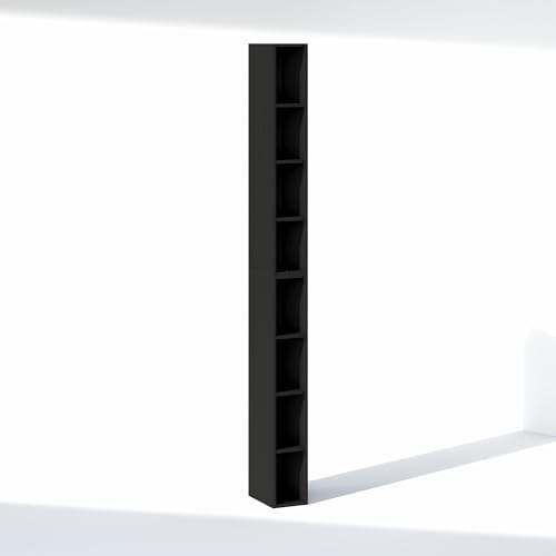 Furinno Fulda 8-Tier Closet Organizers and Storage, Open Shelf, Storage Organizer, 6-Inch Width, for Closet, Bedroom, Blackwood - Image 7